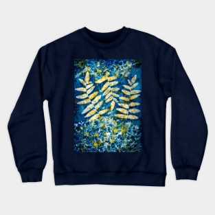 Botanical cyanotype 1 Crewneck Sweatshirt